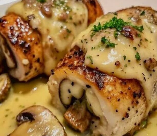 receta pechuga en salsa de champiñones 1 receta de pechuga de pollo rellena en salsa de champiñones