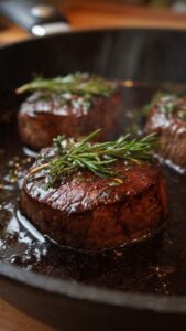 Filete de res en salsa de ciruela