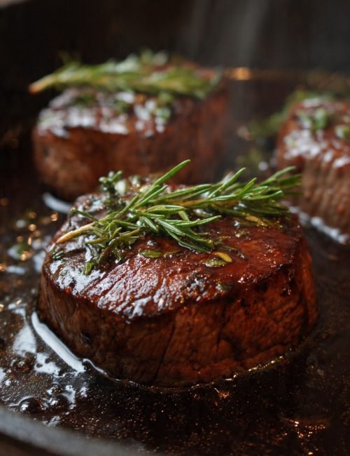 Filete de res en salsa de ciruela